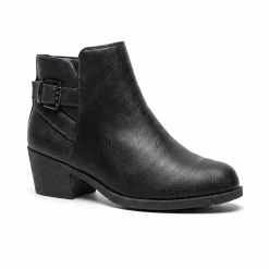 Pop Womens Raveline Block Heel Booties