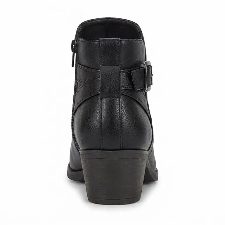 Pop Womens Raveline Block Heel Booties