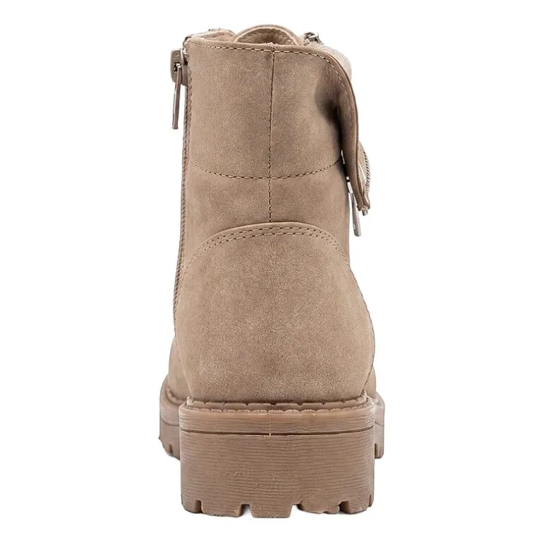 Pop Womens Sidney Flat Heel Booties