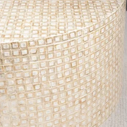 Porada Modern Gold and Ivory Coffee Table