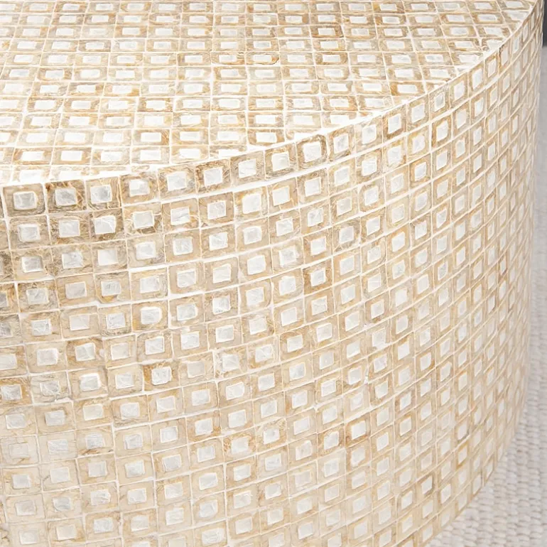 Porada Modern Gold and Ivory Coffee Table