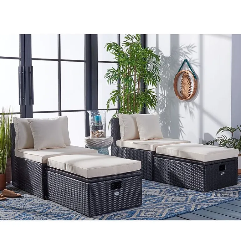 Pramla 4-pc. Patio Lounge Chair and Ottoman Set