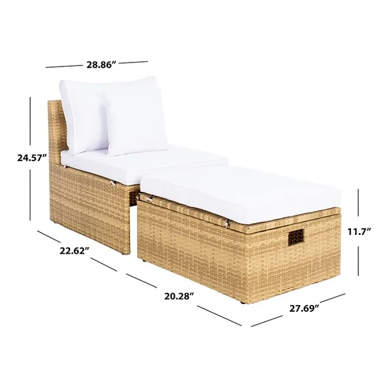 Pramla 4-pc. Patio Lounge Chair and Ottoman Set
