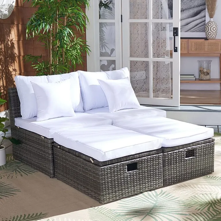 Pramla 4-pc. Patio Lounge Chair and Ottoman Set