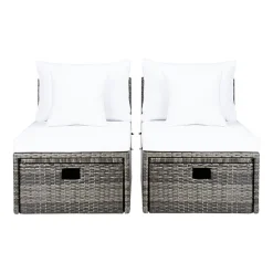 Pramla 4-pc. Patio Lounge Chair and Ottoman Set