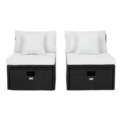 Pramla 4-pc. Patio Lounge Chair and Ottoman Set