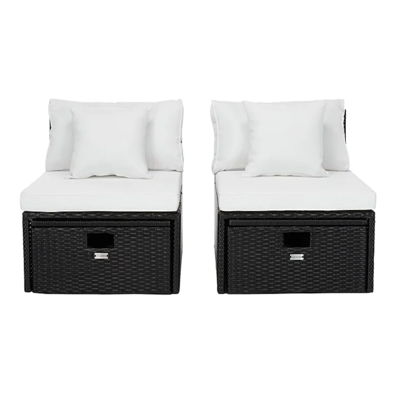 Pramla 4-pc. Patio Lounge Chair and Ottoman Set