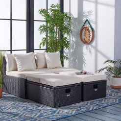 Pramla 4-pc. Patio Lounge Chair and Ottoman Set
