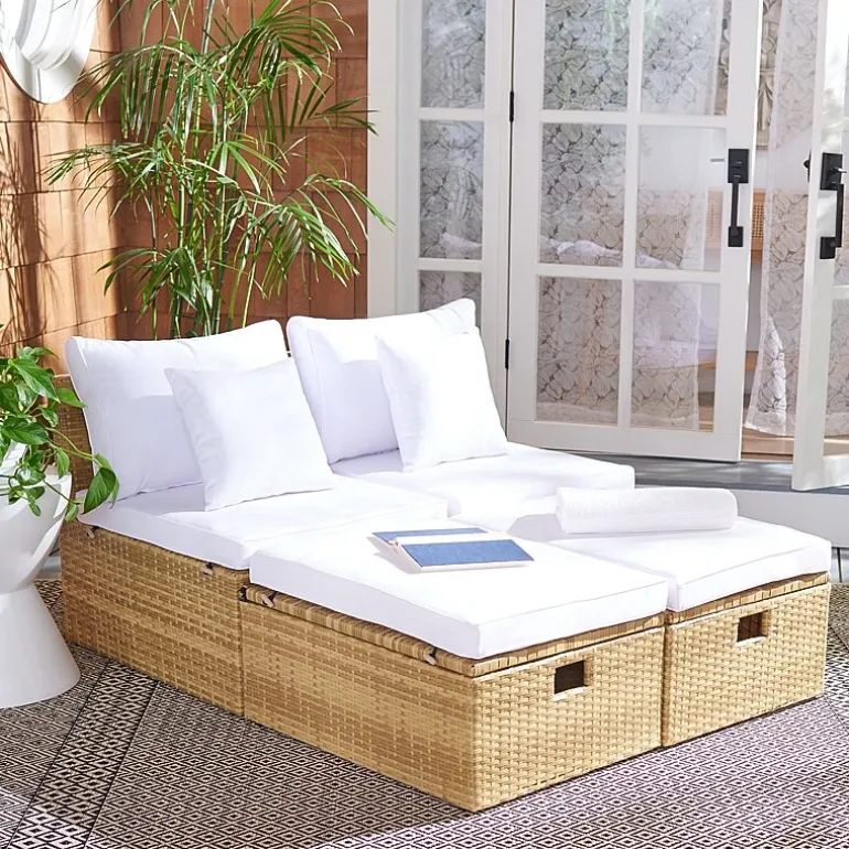 Pramla 4-pc. Patio Lounge Chair and Ottoman Set