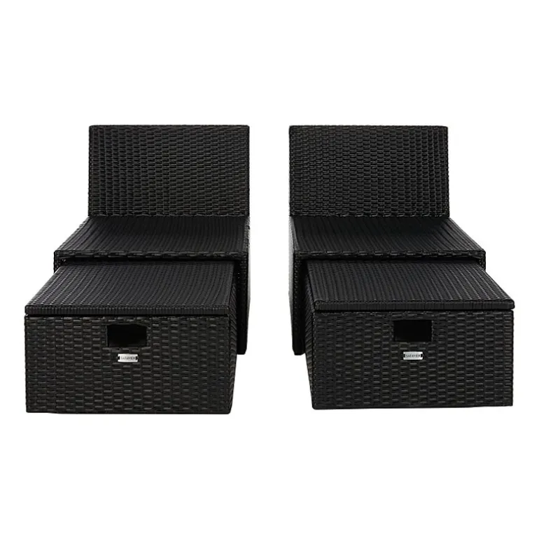 Pramla 4-pc. Patio Lounge Chair and Ottoman Set