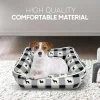 Precious Tails 20" Black Plaid Cuddler Pet Bed