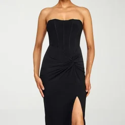 Premier Amour Womens Midi Sweetheart Neck Sleeveless Sheath Dress