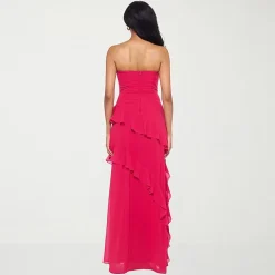 Premier Amour Womens Strapless  Fitted Gown