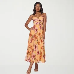 Premier Amour Womens Sweetheart Neck Sleeveless Floral Evening Gown