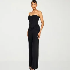 Premier Amour Womens Sweetheart Neck Sleeveless Jumpsuit