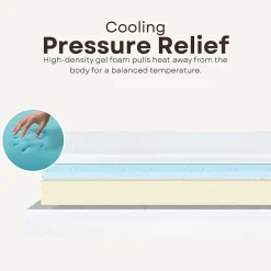 Primo Divine Super 10" Medium Gel Memory Foam Tight Top - Mattress in a Box