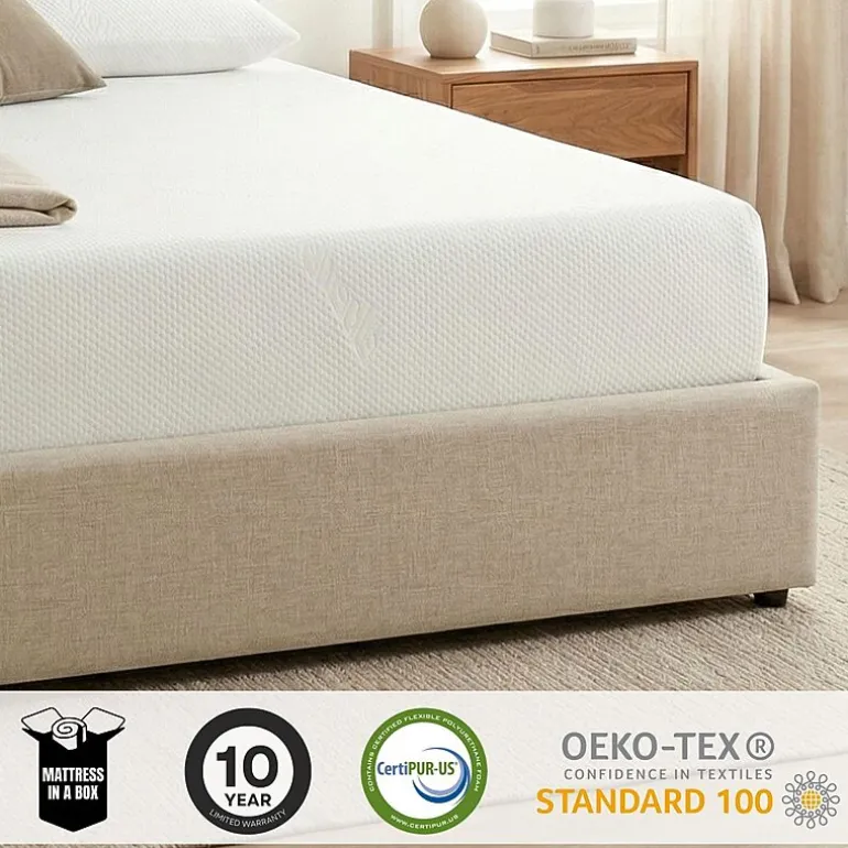 Primo Divine Super 10" Medium Gel Memory Foam Tight Top - Mattress in a Box