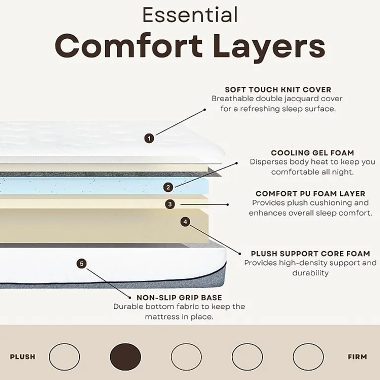Primo Divine Ultra 13" Medium Gel Memory Foam Tight Top - Mattress in a Box