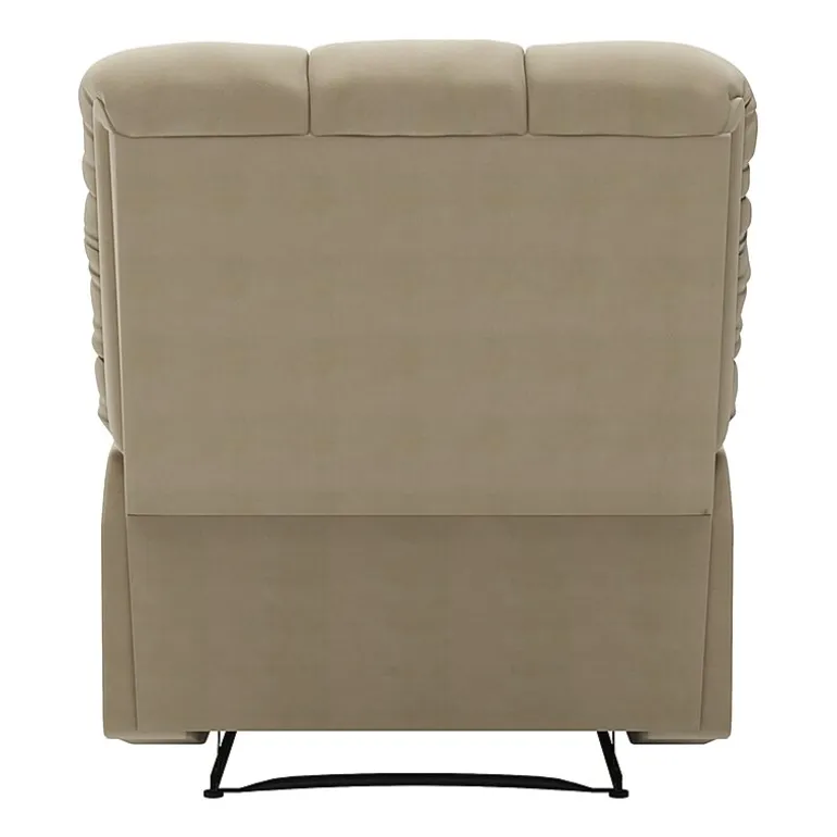 ProLounger Barbera Wall Hugger Biscuit Tufted Recliner in Stain-Resistant Microfiber