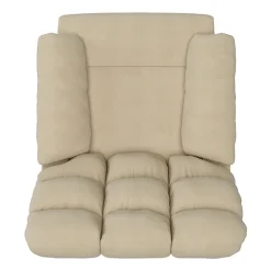 ProLounger Barbera Wall Hugger Biscuit Tufted Recliner in Stain-Resistant Microfiber