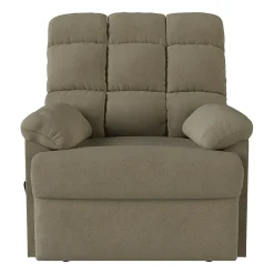 ProLounger Barbera Wall Hugger Biscuit Tufted Recliner in Stain-Resistant Microfiber