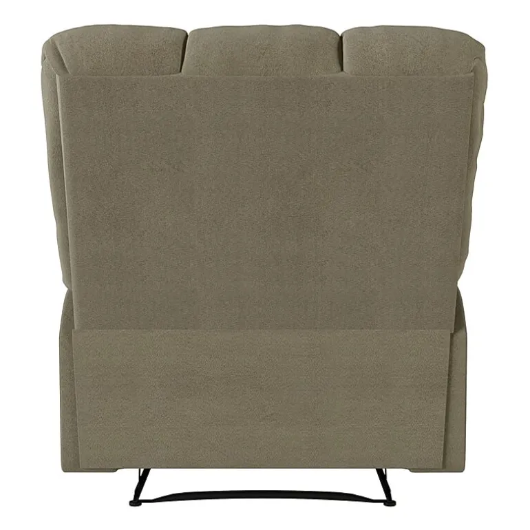 ProLounger Barbera Wall Hugger Biscuit Tufted Recliner in Stain-Resistant Microfiber