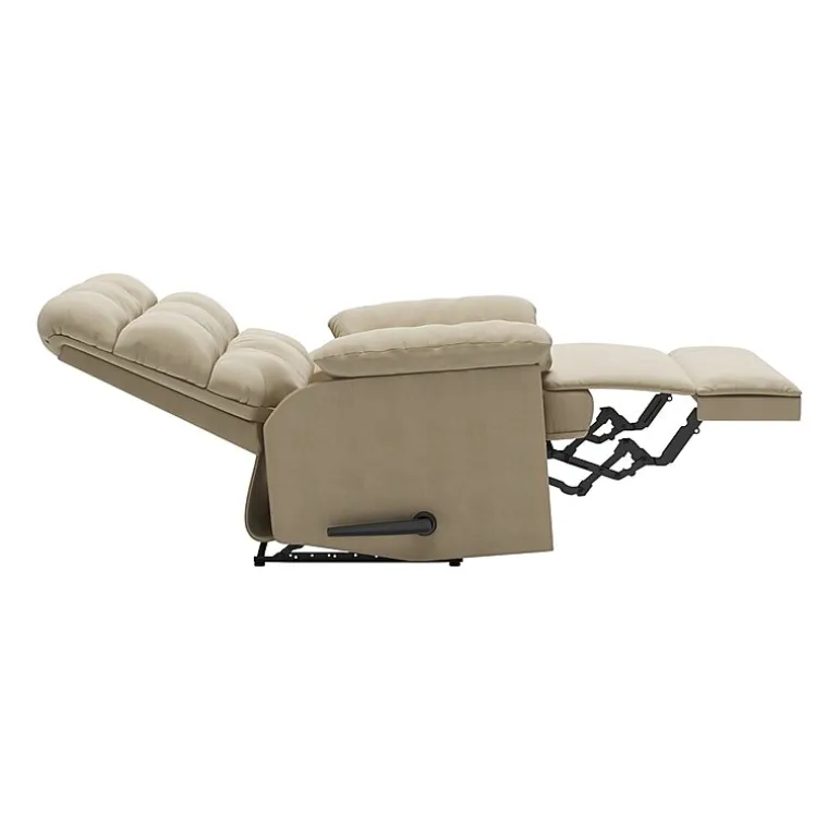 ProLounger Barbera Wall Hugger Biscuit Tufted Recliner in Stain-Resistant Microfiber