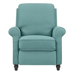 ProLounger Keaton Transitional Roll-Arm Push Back Recliner in Linen