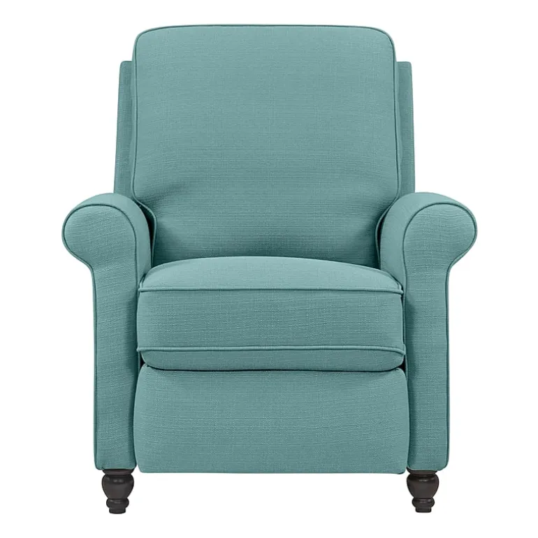 ProLounger Keaton Transitional Roll-Arm Push Back Recliner in Linen