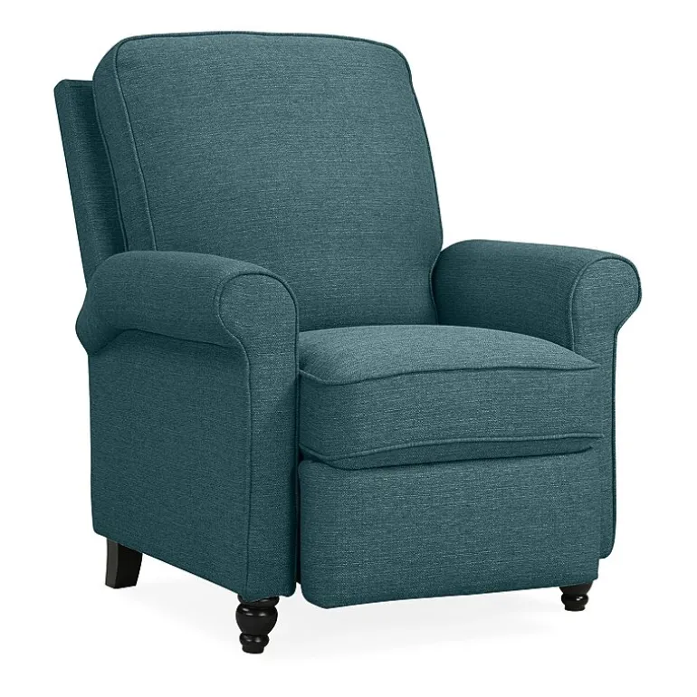 ProLounger Keaton Transitional Roll-Arm Push Back Recliner in Linen