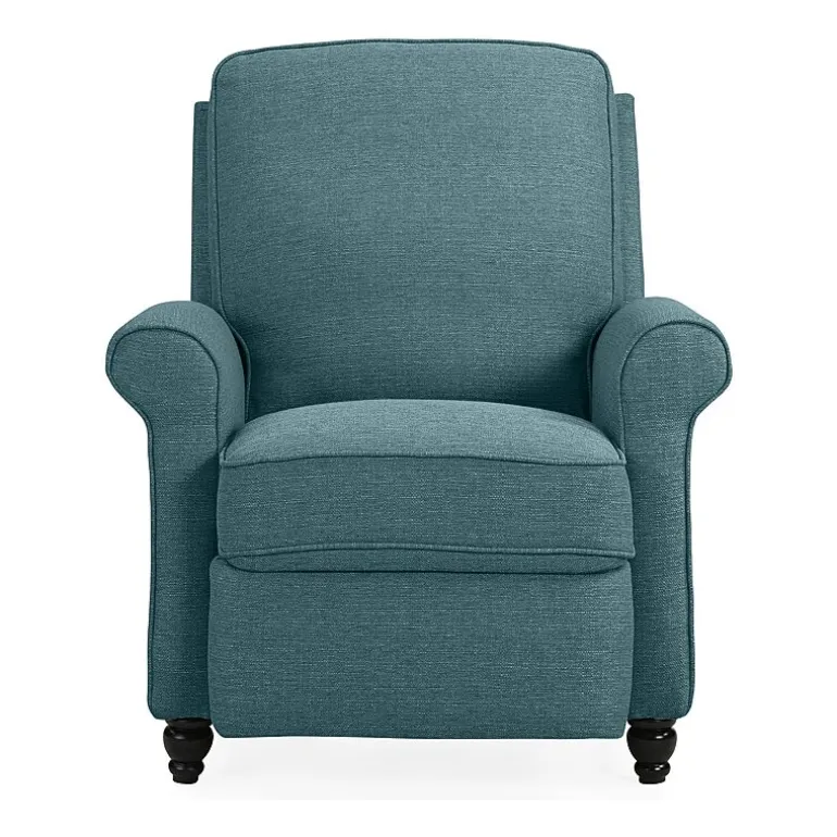 ProLounger Keaton Transitional Roll-Arm Push Back Recliner in Linen