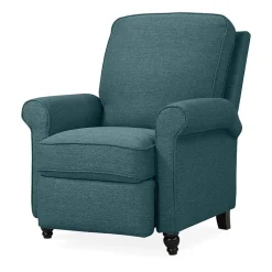 ProLounger Keaton Transitional Roll-Arm Push Back Recliner in Linen