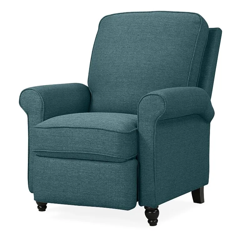 ProLounger Keaton Transitional Roll-Arm Push Back Recliner in Linen
