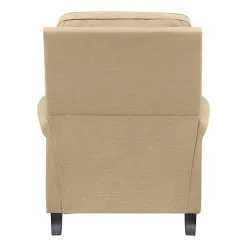 ProLounger Keaton Transitional Roll-Arm Push Back Recliner in Linen