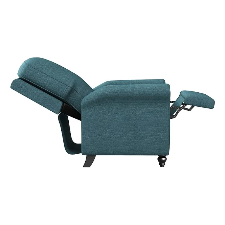 ProLounger Keaton Transitional Roll-Arm Push Back Recliner in Linen