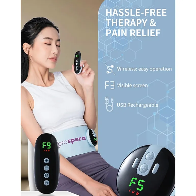 Prospera Electric Heating Pad With,Cordless Massager
