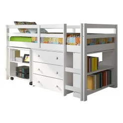 Pull Out Study Twin Low Loft Bed
