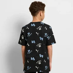 PUMA Big Kid Boys Crew Neck Short Sleeve Regular Fit Graphic T-Shirt