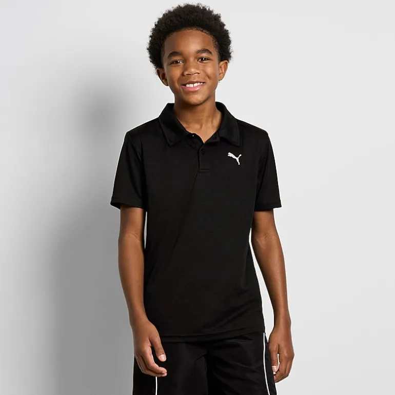 PUMA Big Kid Boys Short Sleeve Classic Fit Polo Shirt