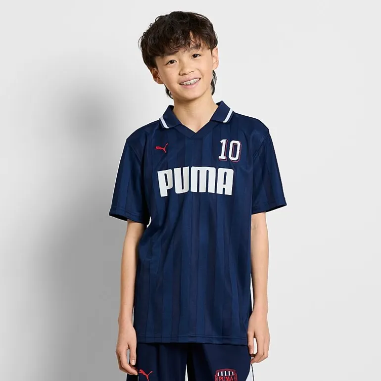 PUMA Big Kid Boys Short Sleeve Regular Fit Polo Shirt