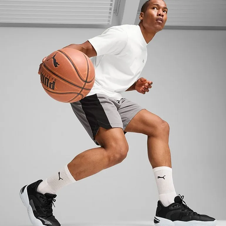 PUMA Mens Moisture Wicking 10" Basketball Short