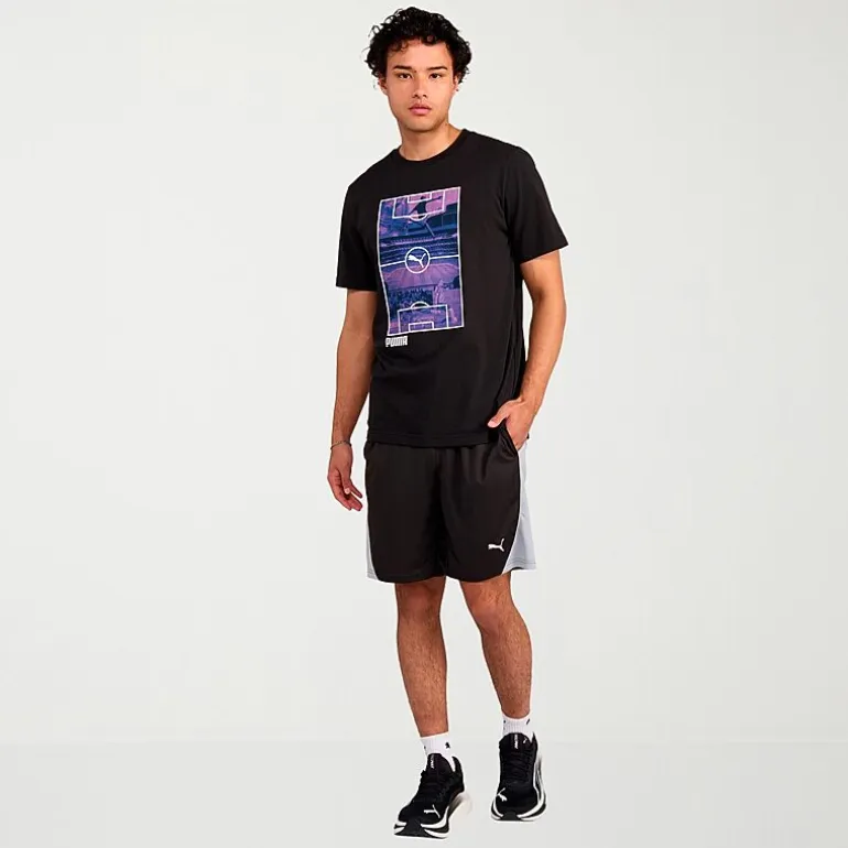 PUMA Mens 8" Moisture Wicking Workout Shorts