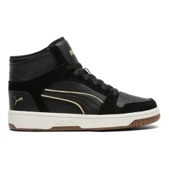 PUMA Rebound Layup Luminous Piping Womens Basketball Shoes