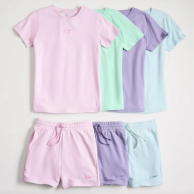 PUMA Womens 5" Adjustable Waist Drawstring Waist Active Pull-On Short