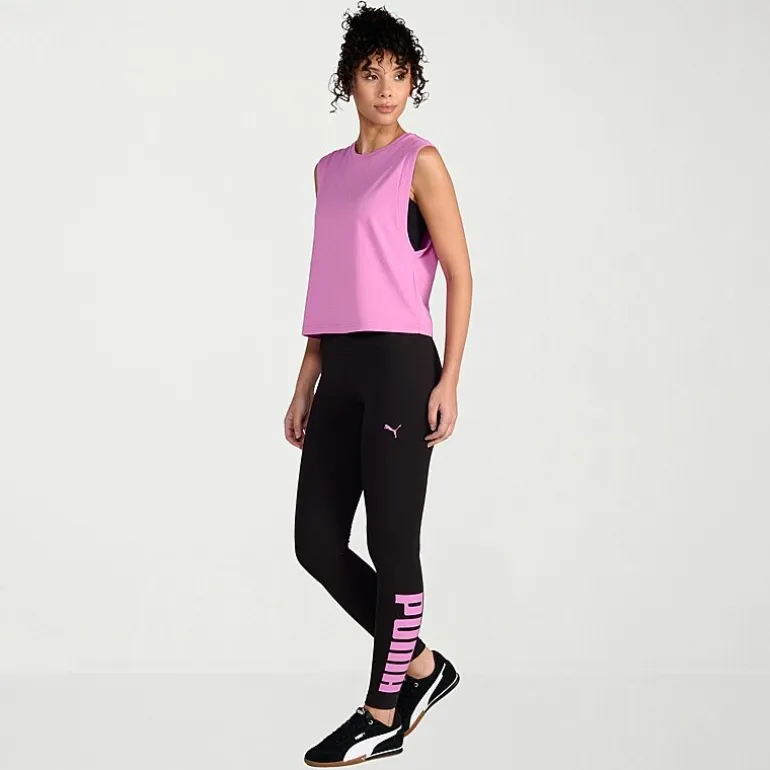 PUMA Womens Crew Neck Sleeveless Active Tank Top