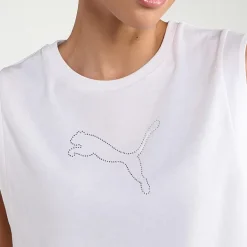 PUMA Womens Crew Neck Sleeveless Active Tank Top