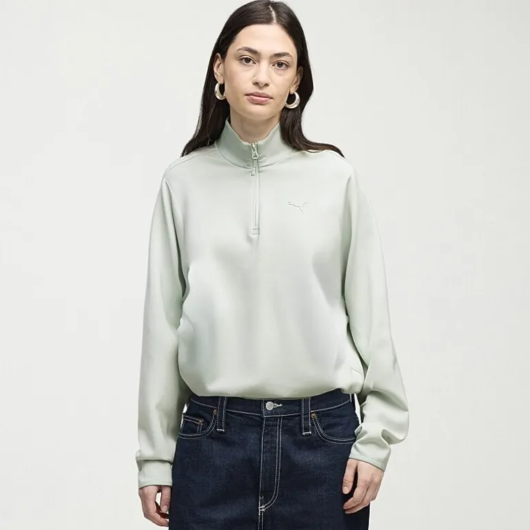 PUMA Womens High Neck Long Sleeve Pullover Sweater