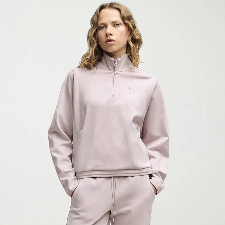 PUMA Womens High Neck Long Sleeve Pullover Sweater