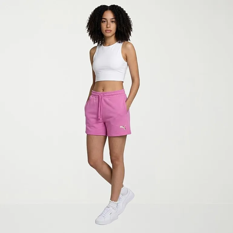 PUMA Womens 5" Mid Rise Drawstring Waist Active Pull-On Short