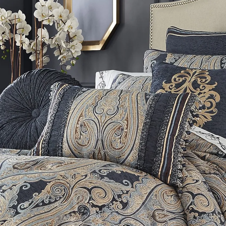 Queen Street Lakeview Indigo Rectangular Throw Pillow